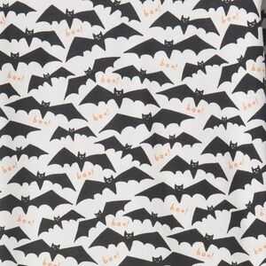 GAP kids organic Halloween bat Pajama Set - Black and White Bat Print
